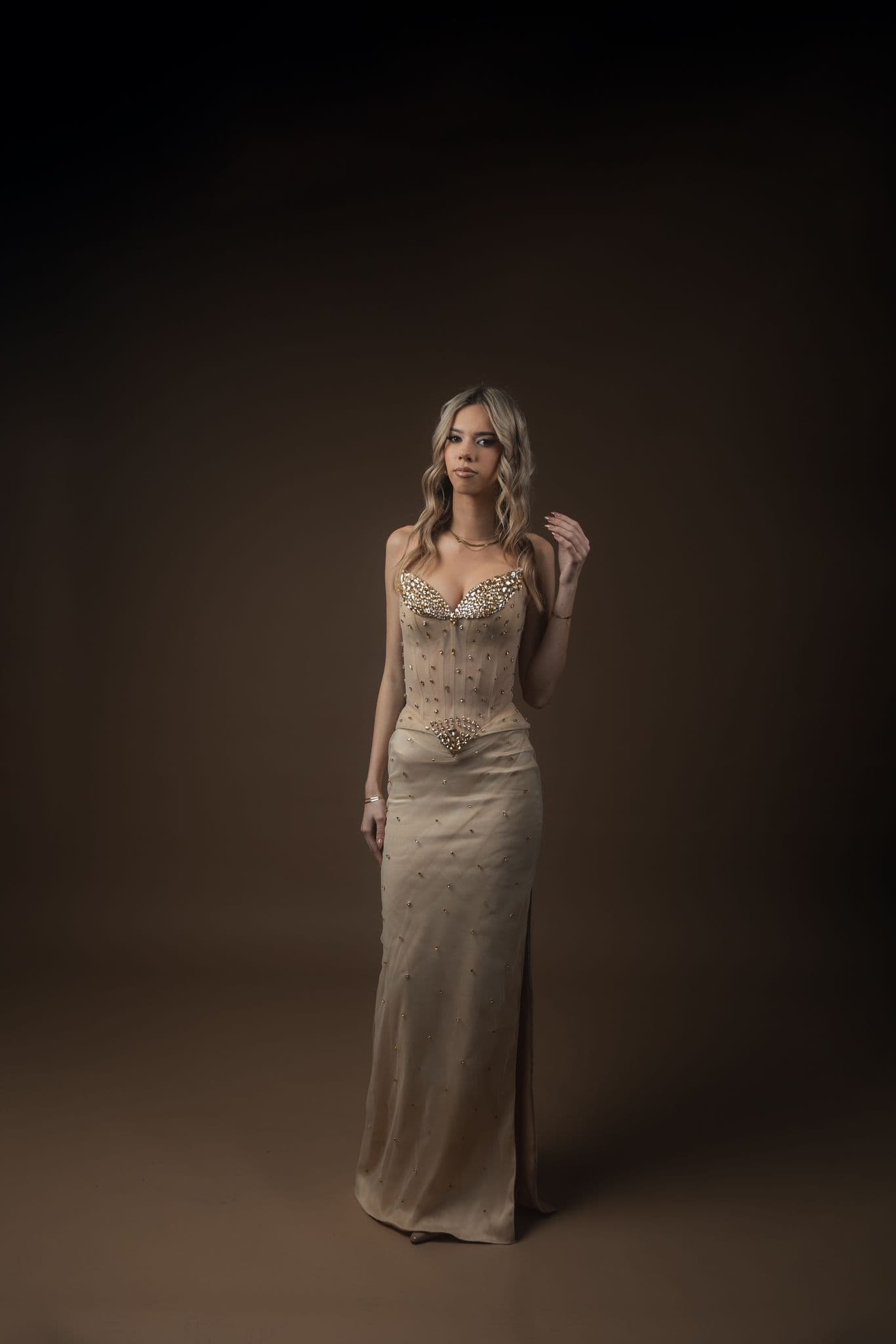 Golden Crystal, haljina ručne izrade, Sanja Krojevi, Kruševac - Image 4